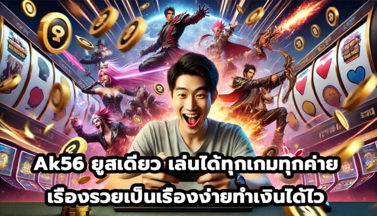 Ak56 ยูสเดียว เล่นได้ทุกเกมทุกค่าย เรื่องรวยเป็นเรื่องง่ายทำเงินได้ไว-4